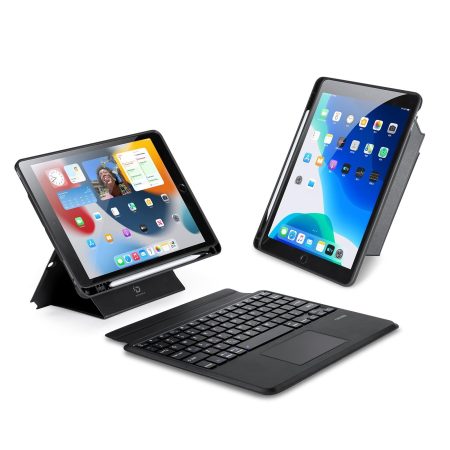 Black Magnetic Bluetooth Keyboard Tablet Case - For Ipad 10.2 2019/2020/2021/Air 2019/Pro 10.5 Inch 2017