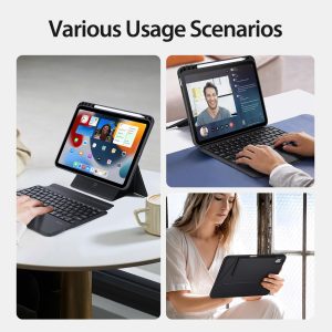 Black Magnetic Bluetooth Keyboard Tablet Case - For Ipad 10.2 2019/2020/2021/Air 2019/Pro 10.5 Inch 2017 - Image 6