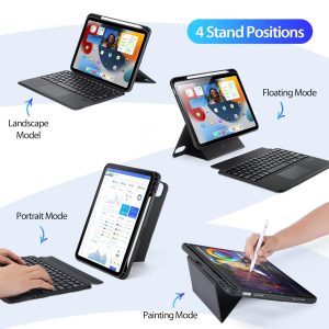 Black Magnetic Bluetooth Keyboard Tablet Case - For Ipad 10.2 2019/2020/2021/Air 2019/Pro 10.5 Inch 2017 - Image 7