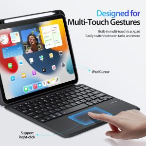 Black Magnetic Bluetooth Keyboard Tablet Case - For Ipad 10.2 2019/2020/2021/Air 2019/Pro 10.5 Inch 2017 - Image 9