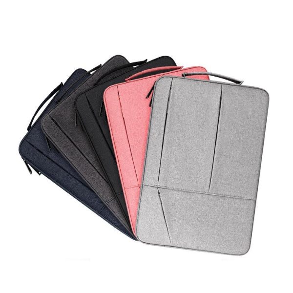 Waterproof Laptop Handbag - 15.6 Inches Shock-absorbing & Large-capacity - Grey - Image 3