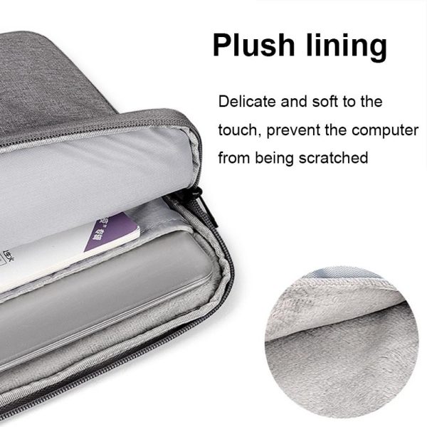 Waterproof Laptop Handbag - 15.6 Inches Shock-absorbing & Large-capacity - Grey - Image 4