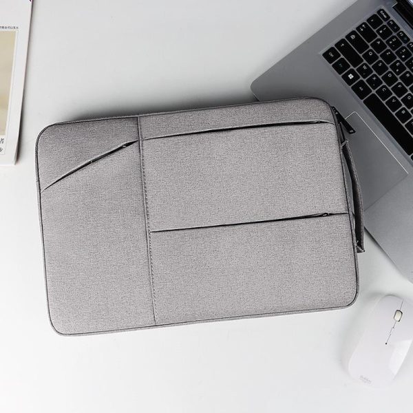 Waterproof Laptop Handbag - 15.6 Inches Shock-absorbing & Large-capacity - Grey - Image 7