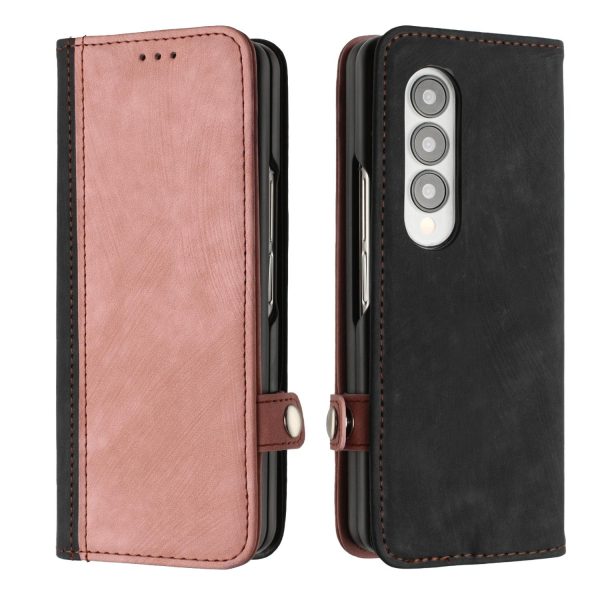 Leather Phone Case with Side Buckle for Samsung Galaxy z Fold 4 / 5g - Royal Blue - Image 2