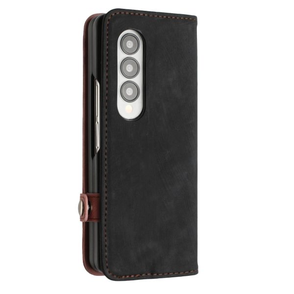 Leather Phone Case with Side Buckle for Samsung Galaxy z Fold 4 / 5g - Royal Blue - Image 4