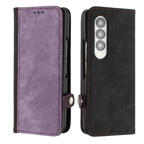 Leather Phone Case with Side Buckle for Samsung Galaxy z Fold 4 / 5g - Royal Blue - Image 8