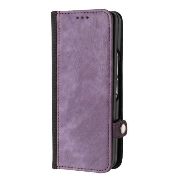 Leather Phone Case with Side Buckle for Samsung Galaxy z Fold 4 / 5g - Royal Blue - Image 9