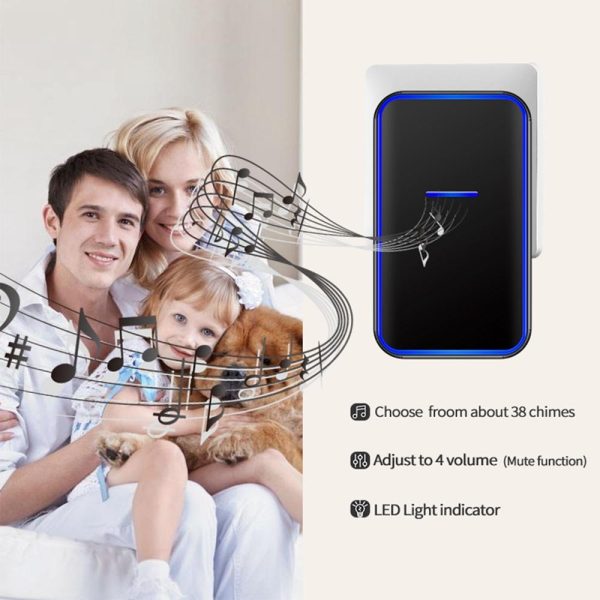 Wireless Digital Doorbell For Elderly - Home Smart - White - Image 9
