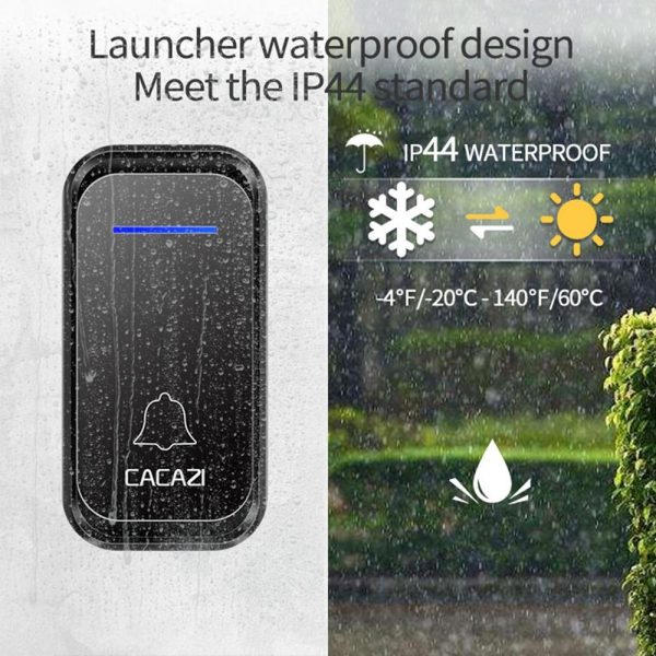 Wireless Digital Doorbell For Elderly - Home Smart - White - Image 11