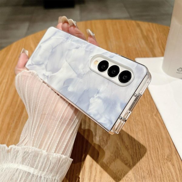 Shockproof Full Coverage Porcelain Case for Samsung Galaxy Fold3 / 4 - White - Image 7