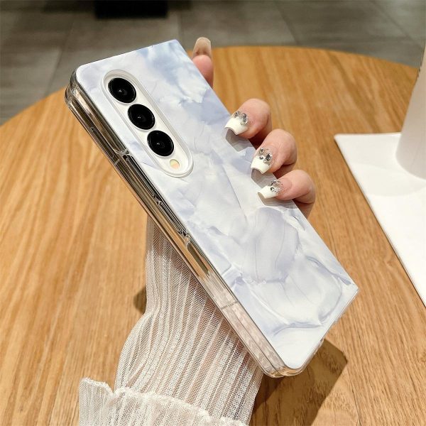 Shockproof Full Coverage Porcelain Case for Samsung Galaxy Fold3 / 4 - White - Image 8