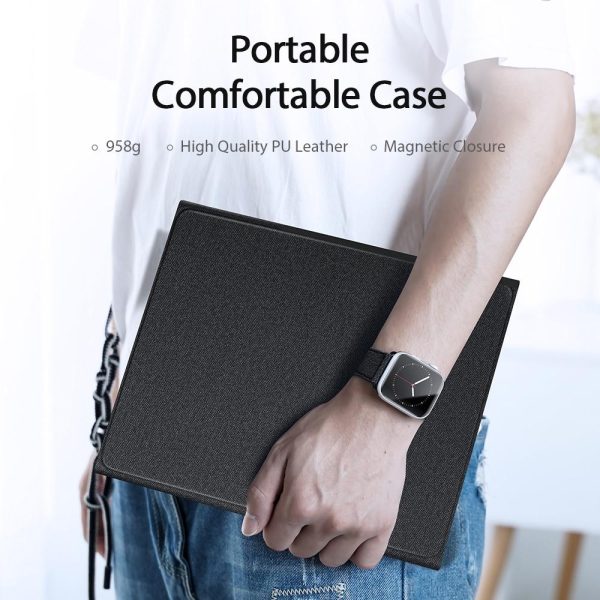 12.9 Ipad Pro Leather Case With Bluetooth Keyboard & Touchpad - Black - Image 4