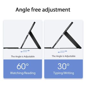 12.9 Ipad Pro Leather Case With Bluetooth Keyboard & Touchpad - Black - Image 6