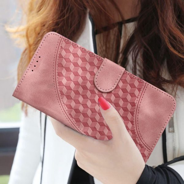 Embossed Elephant Head Phone Case for Samsung Galaxy z Fold 4 5g with Lanyard - Light Purple - Image 8