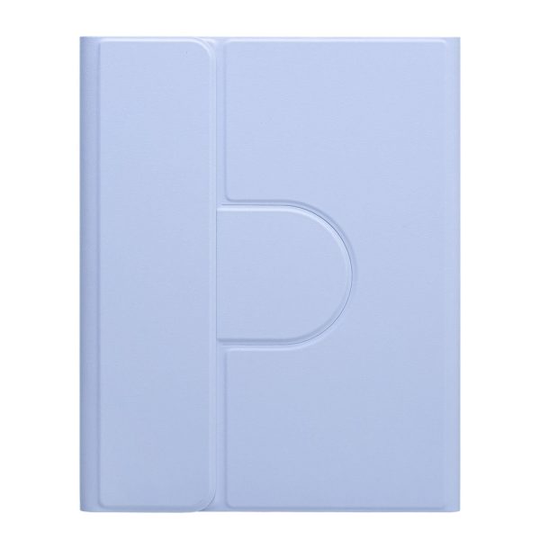 360 Degree Rotatable Bluetooth Keyboard Leather Case With Touchpad - Square Button - Mint Green - For Ipad 10Th Gen 10.9 2022 - Image 3