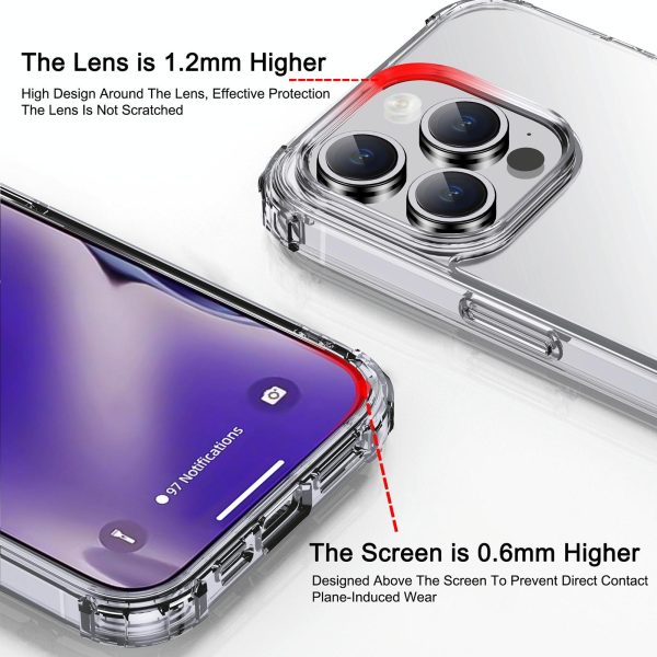 Crystal Clear Shockproof Phone Case for Iphone 15 by Ipaky - Image 4