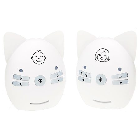 Wireless Baby Monitor With Voice Intercom And Night Light - White