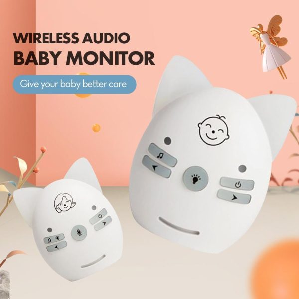Wireless Baby Monitor With Voice Intercom And Night Light - White - Image 5