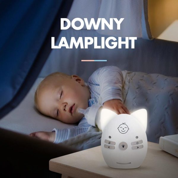 Wireless Baby Monitor With Voice Intercom And Night Light - White - Image 6