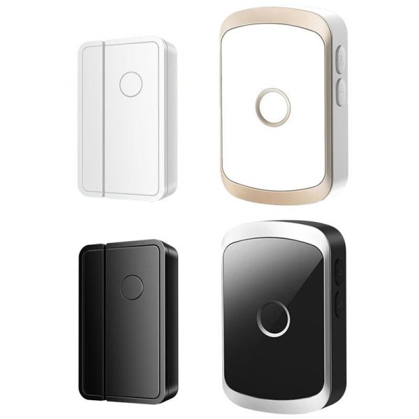 Smart Wireless Doorbell Alarm With 3 Split Type Door Sensors - Gold - Image 4