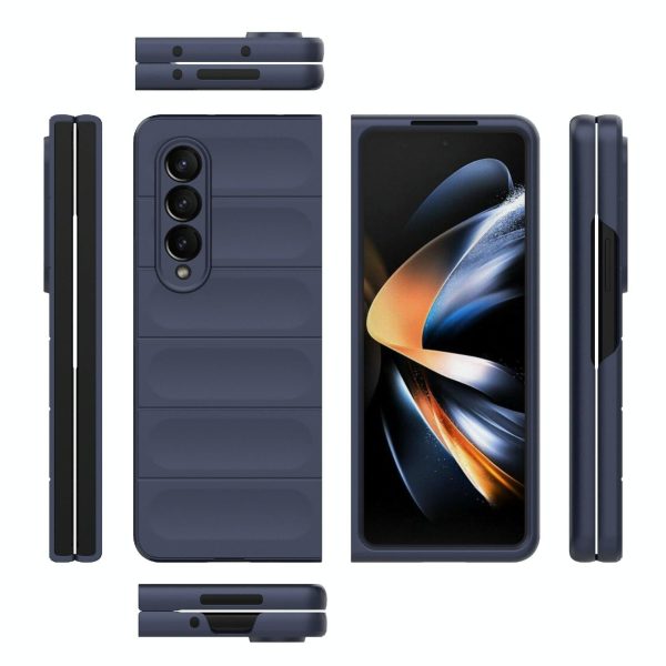Foldable Shockproof Phone Case with Magic Shield - Slim Design - Black - Image 3