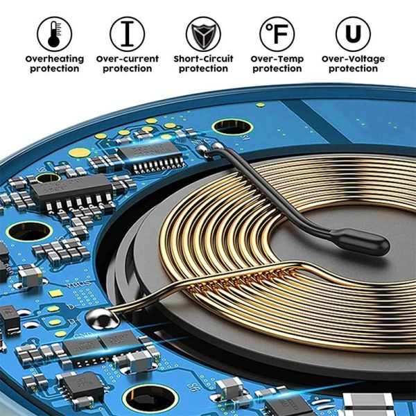 Wireless Charging Pad Qi Standard - Black - Image 11