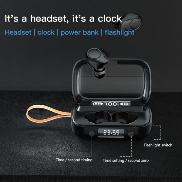 Touch Bluetooth Earphones with Dual Noise Cancellation and Charging Box - Image 4
