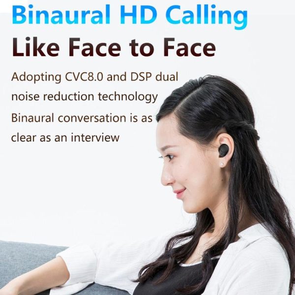 Touch Bluetooth Earphones with Dual Noise Cancellation and Charging Box - Image 9