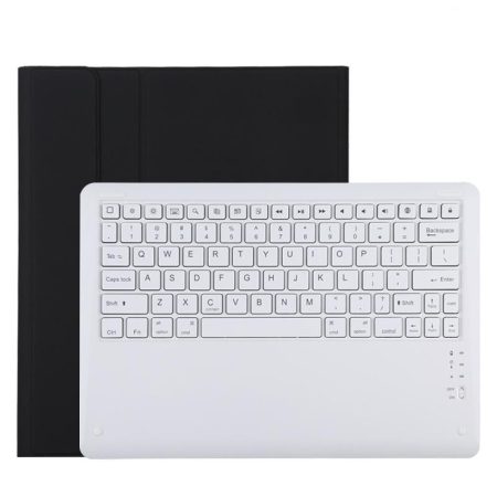 12.9 Ipad Pro 2020 Bluetooth Leather Case With Detachable Holder - Black