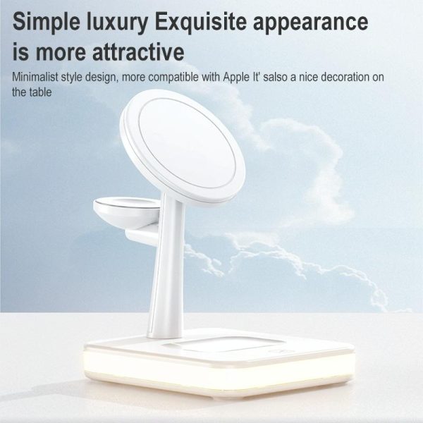 15W Wireless Fast Charger With 360° Rotating Holder - Black - Image 4