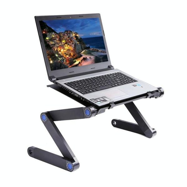 Adjustable Foldable Laptop Stand - Portable Aluminium Alloy - 360 Degree Rotation - Image 6