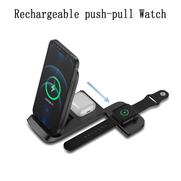 3 In 1 Foldable Wireless Charger For Iphone Apple Watch Airpods - Image 4