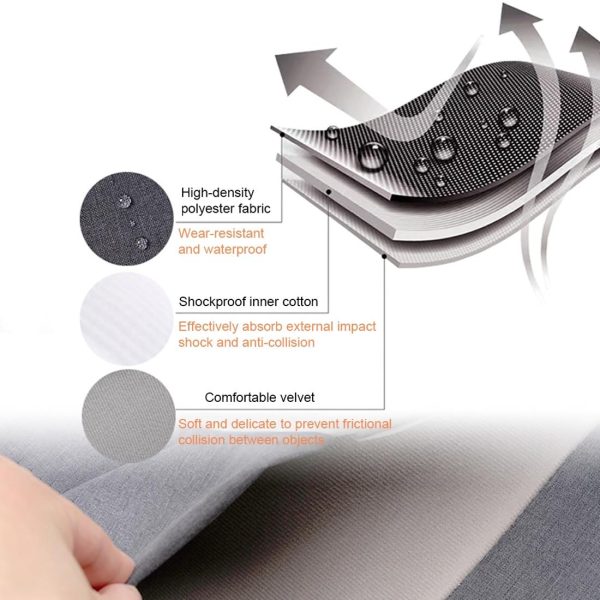 13.3 Inch Waterproof Laptop Inner Package Bag - Black - Image 5
