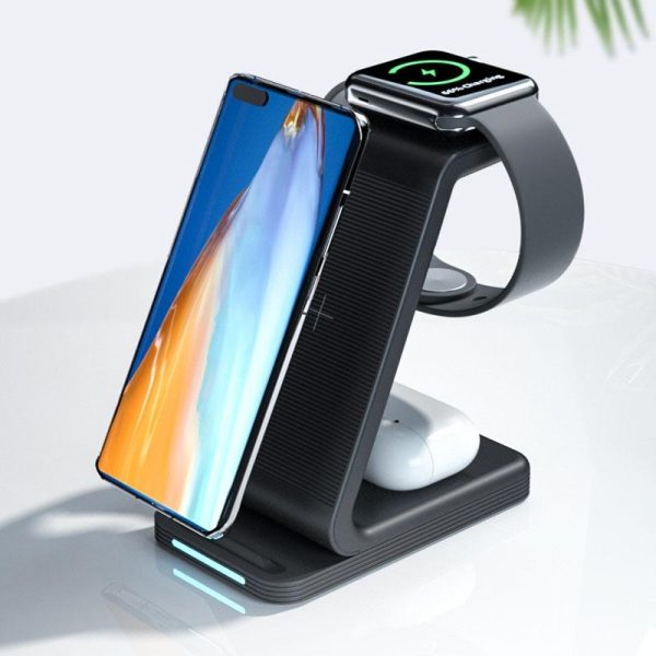 3 In 1 15W Vertical Wireless Charger - White - Image 8
