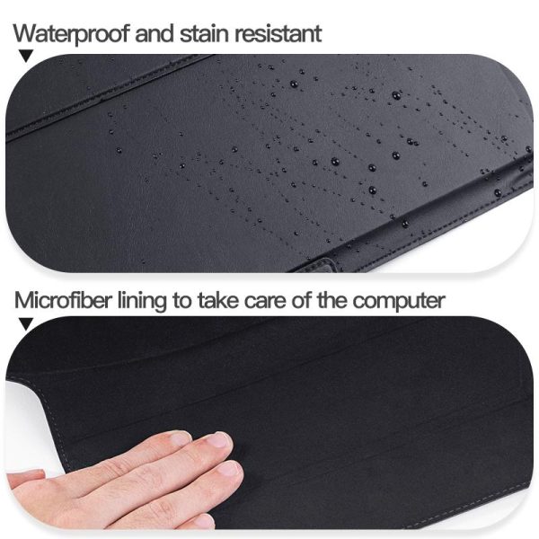 Universal Magnetic Laptop Holder Bag - Stitched Inner - Black - Image 6