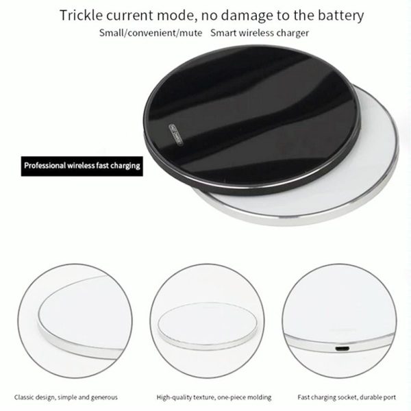 Ultra Thin Wireless Charger For Mobile Phones - White - Image 6