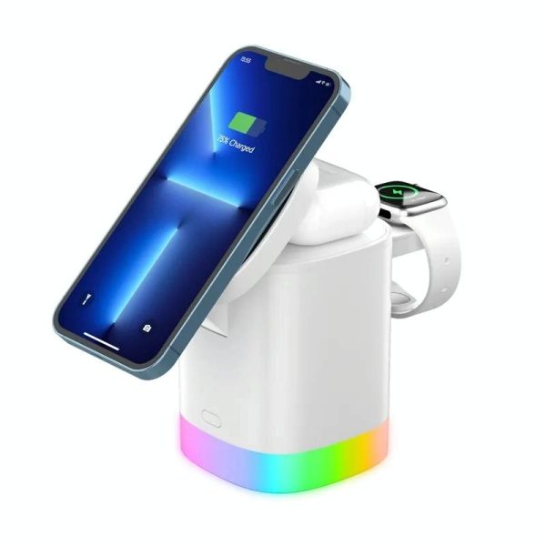 3 In 1 Magnetic Wireless Charger For Iphone Iwatch Airpods - Black - Image 9