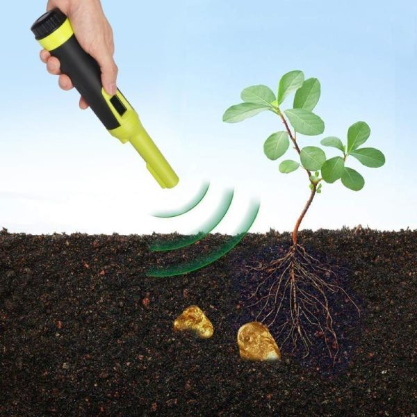 Waterproof Handheld Metal Detector with Lcd Display - Fluorescent Green - Image 2