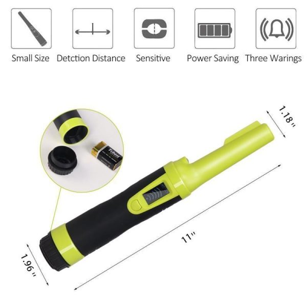 Waterproof Handheld Metal Detector with Lcd Display - Fluorescent Green - Image 5