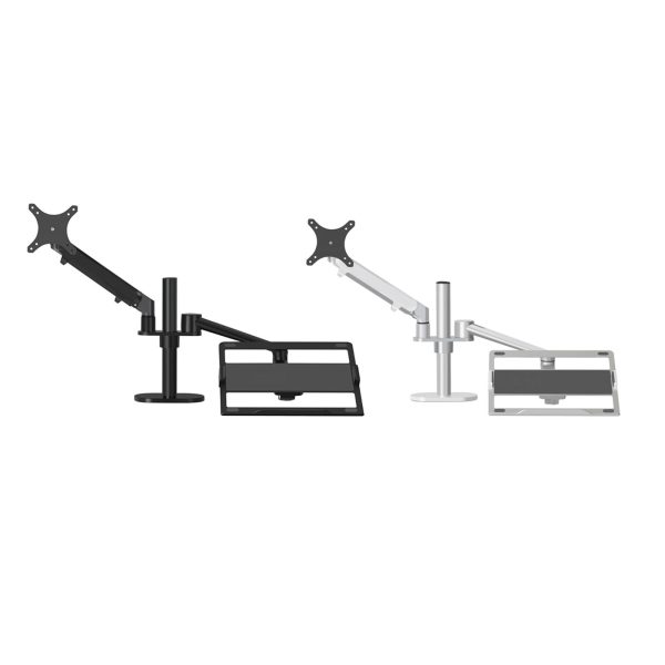 Adjustable Desktop Stand for 17-32 and 12-17 Monitors - Aluminum - Silver - Image 10