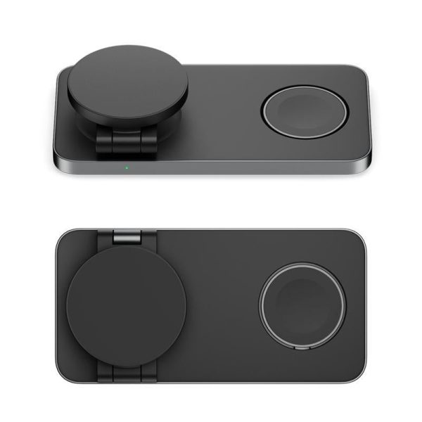3 In 1 Magnetic Wireless Charging Dock For Apple Devices - White - Image 7