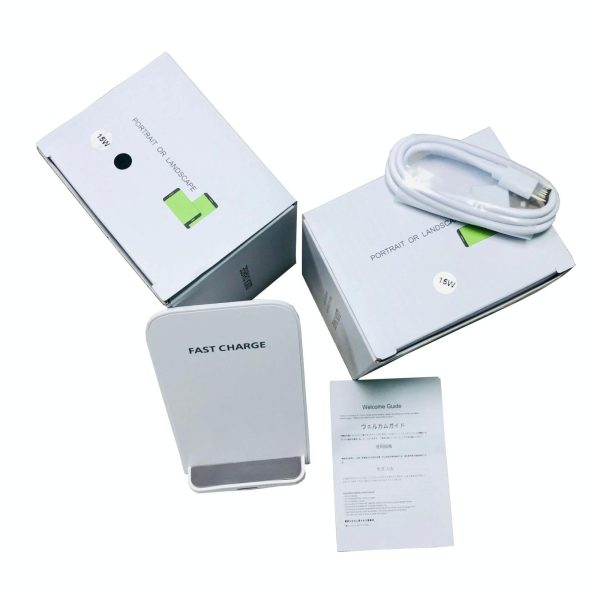 15W Wireless Desktop Charger With Fast Charging - White - Image 8