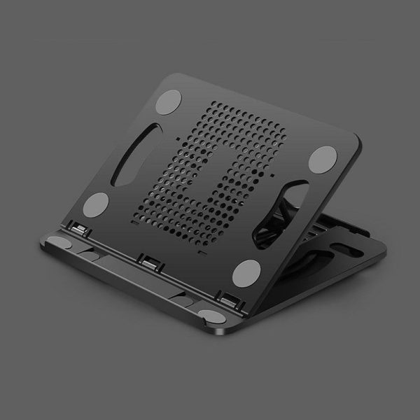 Adjustable Laptop Cooling Stand - Foldable Design - White - Image 3