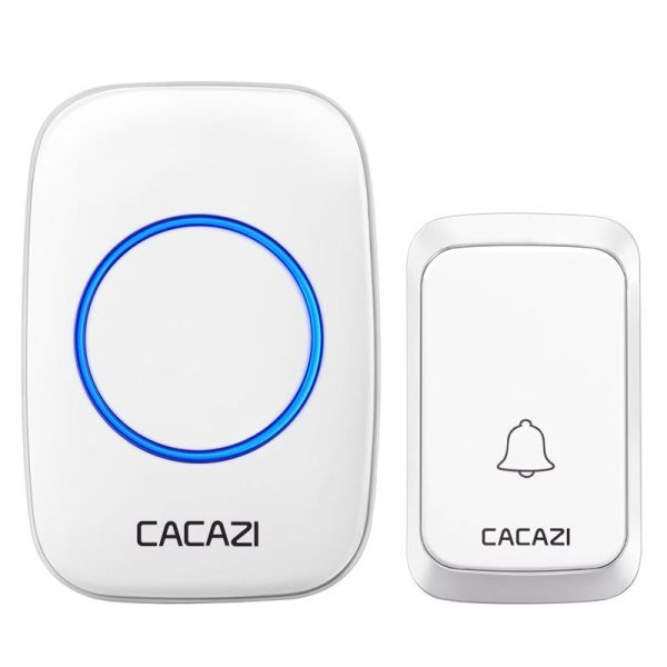 Wireless Waterproof Music Doorbell - 1 To 1 Battery Type - White - Image 2