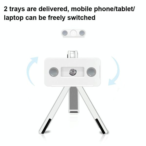 Portable Laptop and Tablet Stand - Foldable - White - Image 6