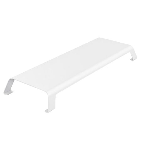White Monitor Riser Bracket - Space-saving