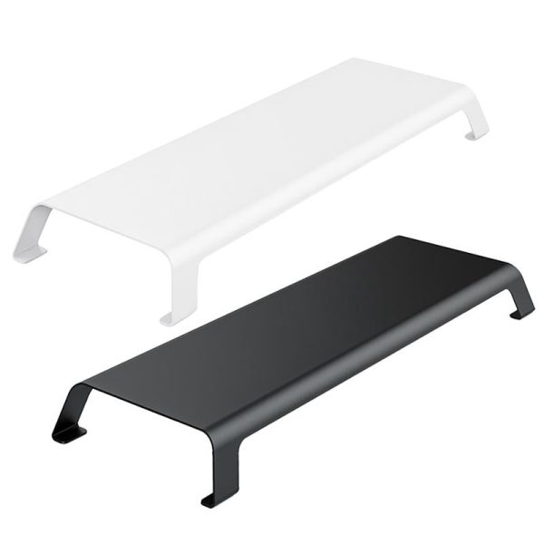 White Monitor Riser Bracket - Space-saving - Image 3