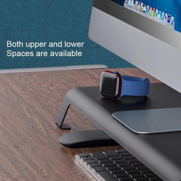White Monitor Riser Bracket - Space-saving - Image 7
