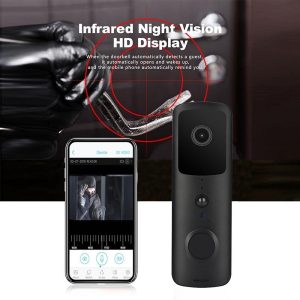 Wireless Smart Doorbell With Two-Way Intercom & Night Vision - Battery Powered - White - Image 6