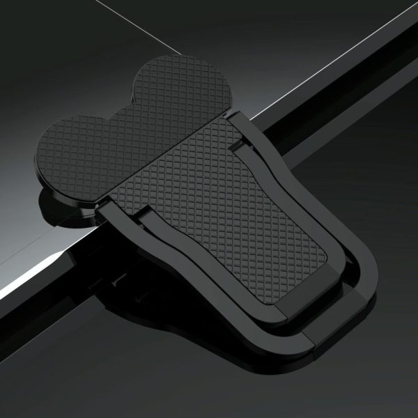Foldable Metal Laptop Stand - Set of 2 - Black - Image 12